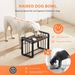Elevated Dog Bowls,Height Adjustable Metal &Wood Raised Dog Bowl With 2 Pack Stainless Steel Dog Food & Water Bowls,Non-Slip Dog Bowl Stand For Small Medium Dogs,Cats And Pets_maomaolike.com