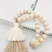 New Cartoon Rainbow Wooden Bead Tiebacks Light Luxury French Handmade Sheer Tie Rope Curtain Buckle_maomaolike.com