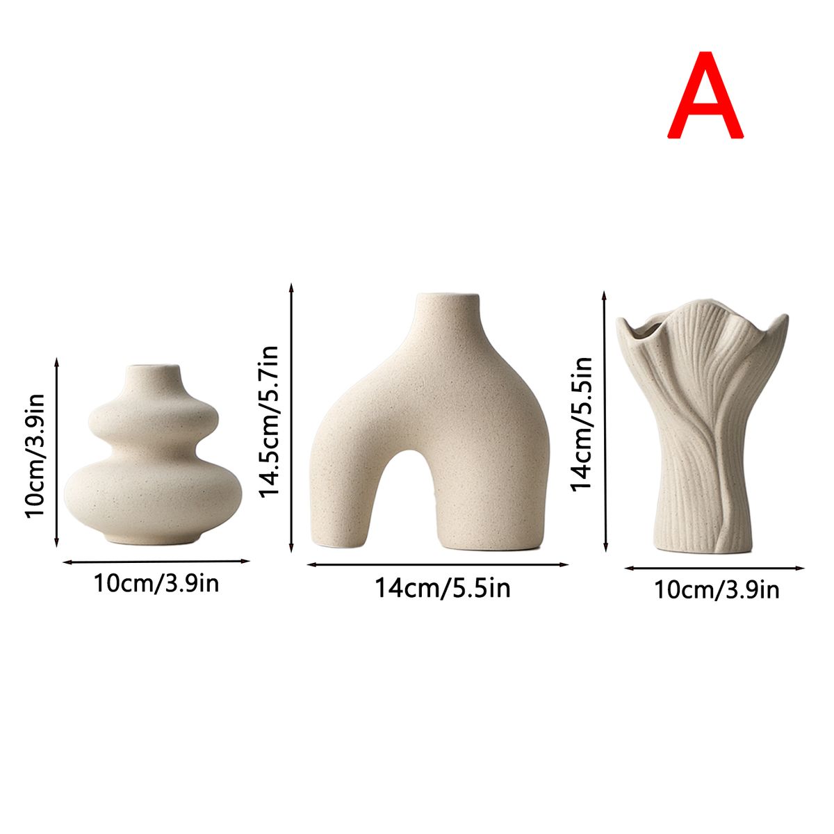 3-Piece Ceramic Vase Set With Unique Design_maomaolike.com