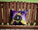 Black Poodle King Of Mardi Gras Throw Pillow Machine Washable, Indoor Outdoor Decorative Pillow For Couch, Bed Or Patio, 14Hx14W_maomaolike.com