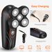 4D Electric Shavers Razor IPX7 Waterproof Wet & Dry 5 Floating Head Rotary Shavers Rechargeable Beard Trimmer Shaving Razor For Men_maomaolike.com
