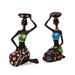 Black Candlestick Figure Resin Crafts Home Bedroom Desktop Ornaments European Style Decorations_maomaolike.com