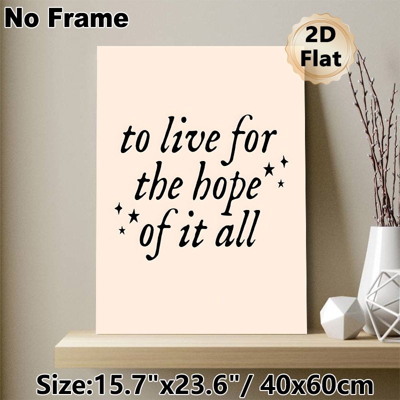 Inspirational Quote Painting Poster, Minimalist Handwritten Typography Poster, Warm Motivational Message With Star Accents, Suitable For Bedroom And_maomaolike.com