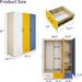 Doors Bedroom Armoire Wardrobe Closet Cabinet, Wardrobe Closet With Hanging Rod, Wood Closet Wardrobe For Large Storage, Armoires And Wardrobes With Drawers Wooden -- 2 Packages_maomaolike.com