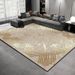 Living Room Rug Large Size Gorgeous Gold Frame Design Bedroom Rug Plush Thickened Machine Washable Thickened Underlay Interior Decorative Rug_maomaolike.com