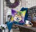 Akita King Of Mardi Gras Throw Pillow Machine Washable, Indoor Outdoor Decorative Pillow For Couch, Bed Or Patio, 18Hx18W_maomaolike.com