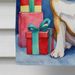 English Bulldog Christmas Reindeer House Flag Large Porch Sleeve Pole Decorative Outside Yard Banner Artwork Wall Hanging, Polyester, House Size, Multicolor_maomaolike.com