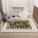 Living Room Rug,Large Rug,Oversized, Gold Leaves Design,Bedroom Rug,Soft And Thick, Machine Washable, Thickened Rug, Bedside Rug,Decorative Indoor Rug_maomaolike.com
