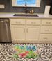 Alaska Forget-me-nots In Watercolor Memory Foam Kitchen Mat Machine Washable Anti-Fatigue Mat Cushion Comfort Bath Mat Or Kitchen Rug_maomaolike.com