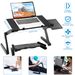 1Pc Foldable Laptop Table Bed Notebook Desk With Mouse Board Aluminum Alloy Breakfast Snacking Tray For Home Office Travel Use_maomaolike.com