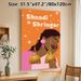 Indian Wedding Jewelry Painting Poster, Vibrant Ethnic Style Poster, Eye-catching Design With Golden Jhumka Earrings & Feminine Silhouette, Ideal For_maomaolike.com