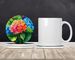 Hydrangeas In Watercolor Large Sandstone Coasters Pack Of 4 Absorbent Round Coasters Decor Gifts For Men Or Women, 4 In, Multicolor_maomaolike.com