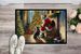 Lancashire Heeler And Santa Claus Doormat Front Door Mat Indoor Outdoor Rugs For Entryway, Non Slip Washable Low Pile, 24H X 36W_maomaolike.com