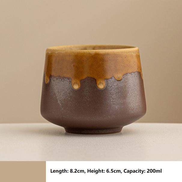 Middle Eastern Rough Pottery Espresso Cup Creative Ceramic Water Cup Kiln Transformed Tea Cup Master Cup_maomaolike.com