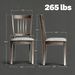 Dining Chairs Set Of 2 Linen Upholstered Kitchen Chairs With Rubber Wood Legs_maomaolike.com