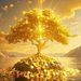 Fortune Tree Decorative For Living Room Entrance Background Bedroom Sticker Painting Paper Wall Covering_maomaolike.com
