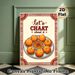 Indian Chaat Themed Painting Poster, Vibrant Retro Ethnic Style Illustrated Poster, Playful Typography With Detailed Chaat Platter, Adds Warm Culinary_maomaolike.com