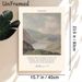 The Beatitudes Painting Poster, Soft-toned Vintage Mountain Lake Landscape Poster, Inspirational Bible Verse Print, Suitable For Living Room And Study_maomaolike.com