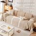 Soft Chenille Geometric Pattern Throw For 3-Seater Couch, Modern Striped Design, Multiple Sizes & Colors Cover Sofa_maomaolike.com
