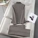 Women's Clothing houndstooth small suit jacket Women's Mid-length slim temperament suit jacket professional suit_maomaolike.com