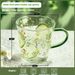 New Ins Style Heat-resistant Handle Glass Cup, Small Fresh Water Cup, Women's High Looks Breakfast Juice Milk Cup_maomaolike.com