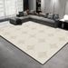 Living Room Rug Large Size Gorgeous Gold Frame Design Bedroom Rug Plush Thickened Machine Washable Thickened Underlay Interior Decorative Rug_maomaolike.com
