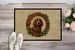 Irish Water Spaniel Christmas Flowers Doormat Front Door Mat Indoor Outdoor Rugs For Entryway, Non Slip Washable Low Pile, 24H X 36W_maomaolike.com