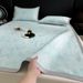 Wholesale PE High-Molecular Ethylene Jacquard Cool Washable Cooling Three-Piece Set Non-Slip Foldable Soft Air Conditioning Mat_maomaolike.com