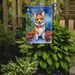 Corgi Christmas Reindeer Garden Flag Mailbox Flag Decorative Yard Flag Banner Outside Patio Artwork Yard Flower Beds, Garden Size, Multicolor_maomaolike.com