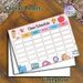 Class Schedule Painting Poster, Cute Cartoon Stationery-themed Poster, Clear Structured Layout To Organize Daily Courses Ideal For Classroom_maomaolike.com