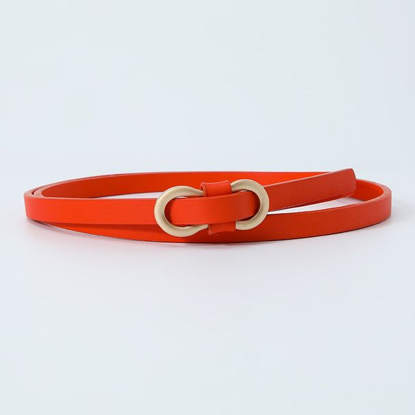 HOT Women New PU Leather 8-shaped Metal Buckle Belt Girls Dress Jean Pants Waistband For Lady Brand Belts_maomaolike.com