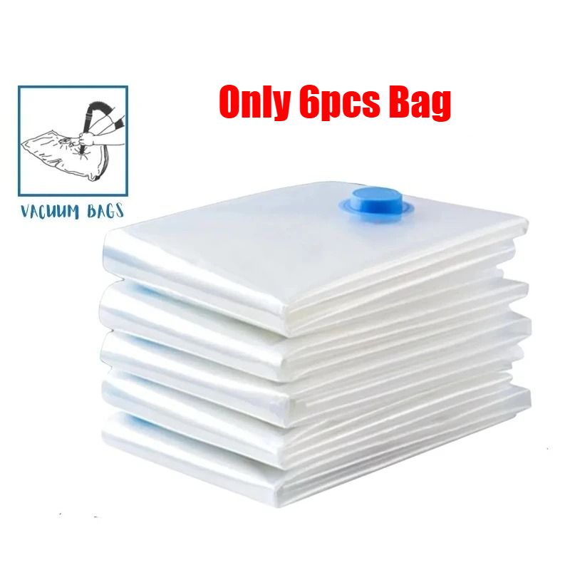 Vacuum With Valve Or Pump For Clothes Storing Large Plastic Compression Empty Bag Travel Accessories Storage Container_maomaolike.com