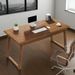 Home Office Executive Desk: 55 Inches Wooden Computer Desk With Drawer, Mid-Century Modern Study Writing Table_maomaolike.com