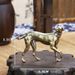 Copper-Plated Zodiac Solid Alloy Wealth-Attracting Handheld Standing Dog Stall Small Ornament_maomaolike.com