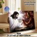 Good Vs Evil Arm-wrestling Painting Poster, Dramatic Mythical Confrontation Scene Poster, Striking Visual Contrast Ideal For Home Wall Decor_maomaolike.com
