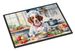 Brittany Spaniel The Chef Doormat Front Door Mat Indoor Outdoor Rugs For Entryway, Non Slip Washable Low Pile, 24H X 36W_maomaolike.com