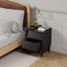 2 Set Nightstands Features Vintage-style And Bevel Design, Made Of MDF, Mid Century Modern Nightstand, Night Stand For Bedroom_maomaolike.com
