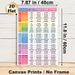 Spanish Verb Conjugation Painting Poster, Colorful Categorized Chart Poster, Practical Reference For Learning Spanish Verb Tenses, Ideal For Study_maomaolike.com