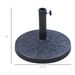 18" 26 Lbs Round Resin Umbrella Base Stand Market Parasol Holder With Beautiful Decorative Pattern & Easy Setup, For Φ1.5", Φ1.89" Pole, For Lawn, Deck, Backyard, Garden, Bronze_maomaolike.com
