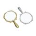 Electroplated Irregular Acrylic Makeup Mirror, Portable Desktop Handheld Dual Use Compact Mirror, Small Pocket Beauty Vanity Mirror For Daily Use
_maomaolike.com