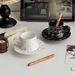 Beautiful Garden Cup Plate Ceramic Coffee Cup Set Home High End Exquisite Makeup Cup_maomaolike.com