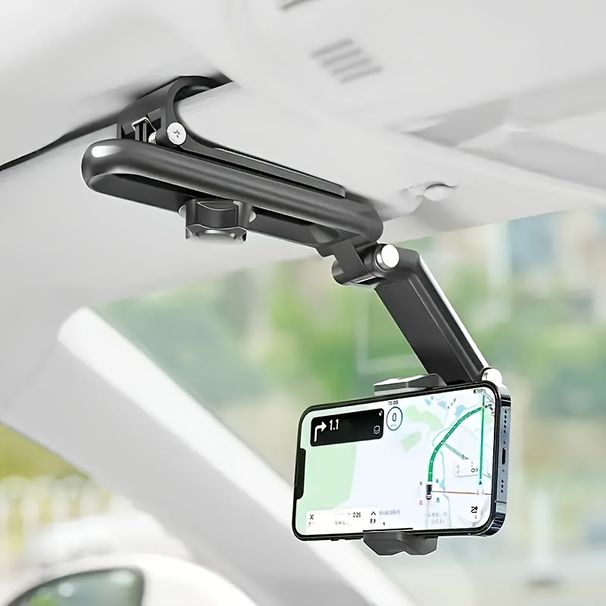 360° Rotating Car Phone Holder - Adjustable ABS Mount With Strong Suction For Dashboard, Kitchen & Bedroom, Fits All Phones_maomaolike.com