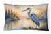 Birds, Birds, Birds Throw Pillow Throw Pillow For Indoor Couch Bed Outdoor Patio Washable, Blue Heron Golden Hour 7499,12Hx16W_maomaolike.com