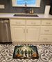 Zombies Spooky Halloween Memory Foam Kitchen Mat Machine Washable Anti-Fatigue Mat Cushion Comfort Bath Mat Or Kitchen Rug_maomaolike.com