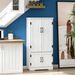 Accent Floor Storage Cabinet Kitchen Pantry With Adjustable Shelves_maomaolike.com