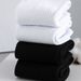 Breathable Cotton Socks For Men & Women - Comfortable Athletic Socks (Ankle/Mid-Calf/Over-Calf) In Classic Black & White_maomaolike.com