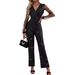women's fashion slim silver hot jumpsuit evening dress women's clothing_maomaolike.com