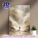 Religious Moses Parting The Red Sea Painting Poster, Soft-toned Ethereal Misty Scene Poster, Serene Spiritual Artwork Ideal For Home, Prayer Room_maomaolike.com