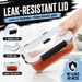 SAEIV 1520/640ml Glass Food Set Air-tight Container With Steam Valves BPA Free Storage S Boxing Organizer Kitchen_maomaolike.com