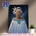 Maori Elderly Woman Painting Poster, Vibrant Traditional Tribal Tattoo Art Poster, Cultural Artistic Decor Suitable For Home, Living Room And Cultural_maomaolike.com